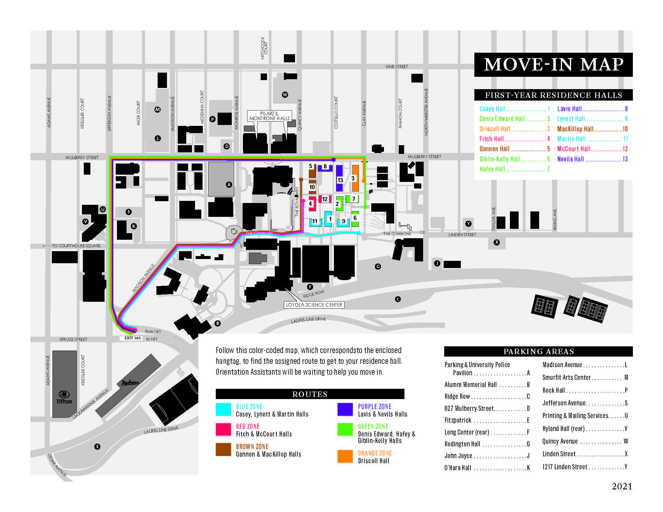 University Of Scranton Campus Map Map